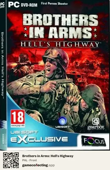 Brothers in Arms: Hell's Highway Computer, PAL box front