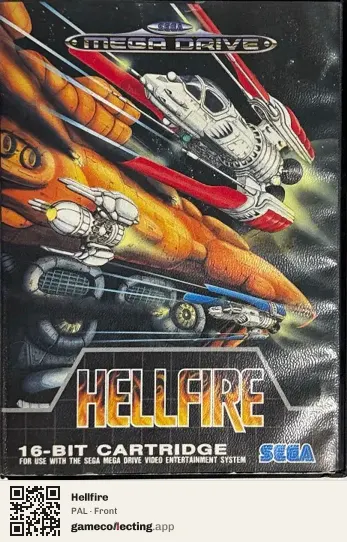 Hellfire Sega Mega Drive / Genesis, PAL box front