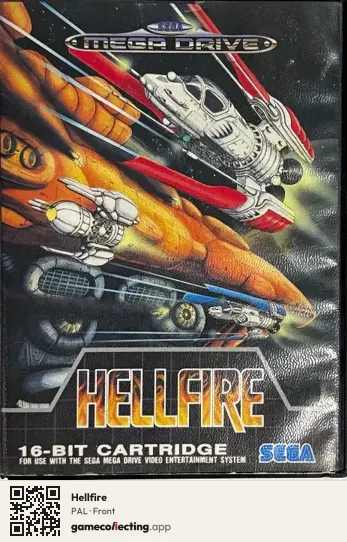 Hellfire Sega Mega Drive / Genesis, PAL box front