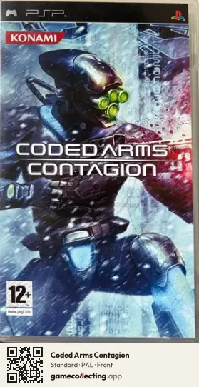 Coded Arms Contagion PlayStation Portable, PAL box front