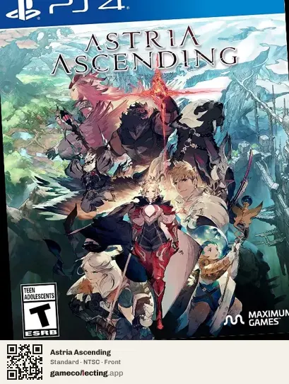 Astria Ascending PlayStation 4, NTSC box front