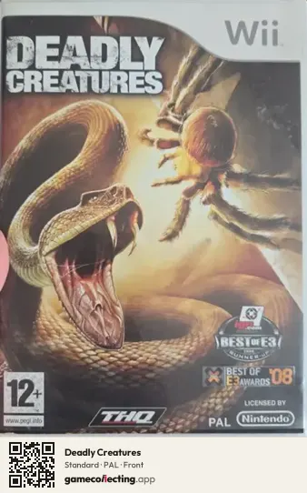 Deadly Creatures Nintendo Wii, PAL box front