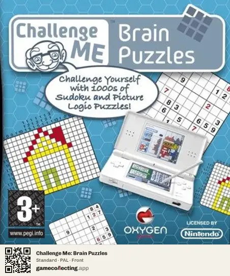 Challenge Me: Brain Puzzles Nintendo DS, PAL box front