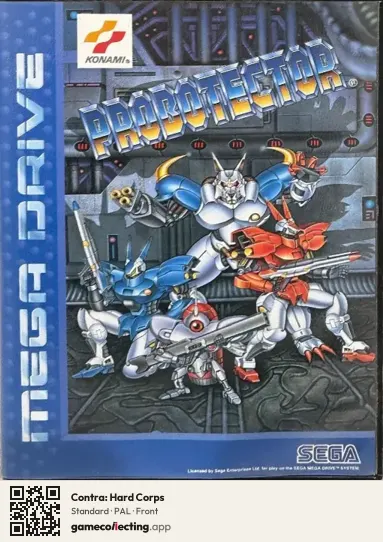 Contra: Hard Corps Sega Mega Drive / Genesis, PAL box front