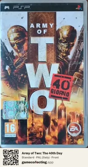 Army of Two: The 40th Day PlayStation Portable, Italy box front