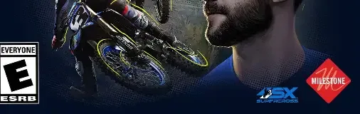 Monster Energy Supercross 6, the ESRB box on its front