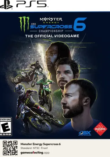 Monster Energy Supercross 6 PlayStation 5, NTSC box front
