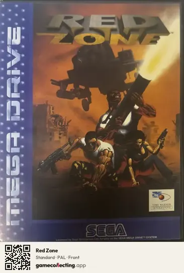 Red Zone Sega Mega Drive / Genesis, PAL box front