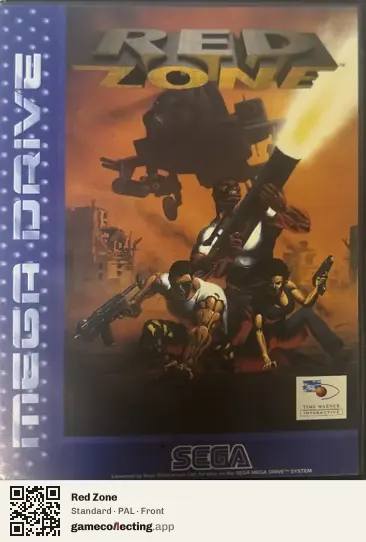 Red Zone Sega Mega Drive / Genesis, PAL box front