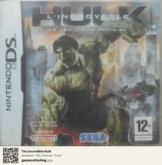 The Incredible Hulk Nintendo DS, France box front