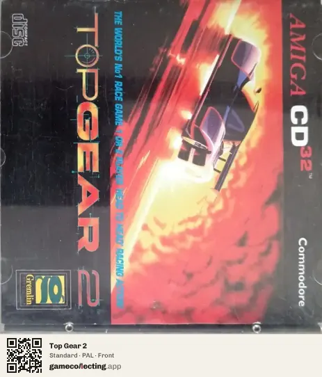 Top Gear 2 Amiga CD32, PAL box front