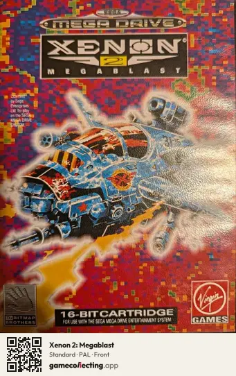 Xenon 2: Megablast Sega Mega Drive / Genesis, PAL box front