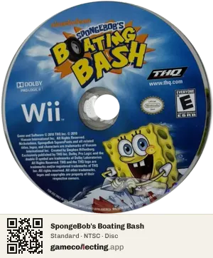 SpongeBob's Boating Bash Nintendo Wii, NTSC disc