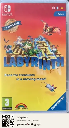 Labyrinth Nintendo Switch, PAL box front