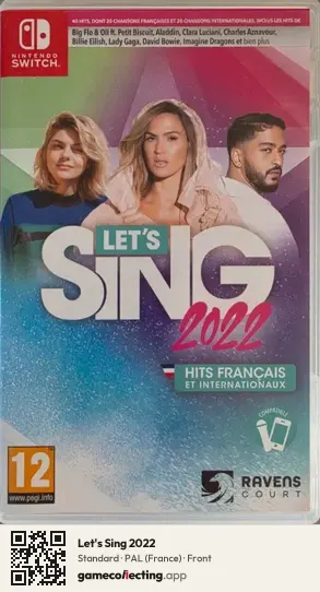 Let's Sing 2022 Nintendo Switch, France box front