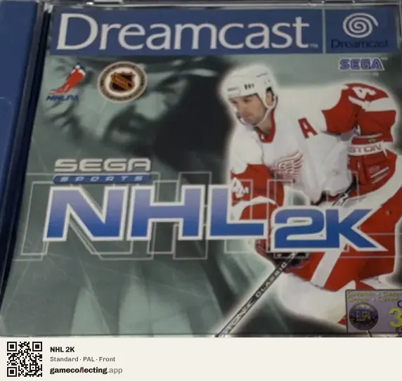 NHL 2K Sega Dreamcast, PAL box front