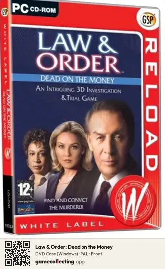 Law & Order: Dead on the Money Computer, PAL box front