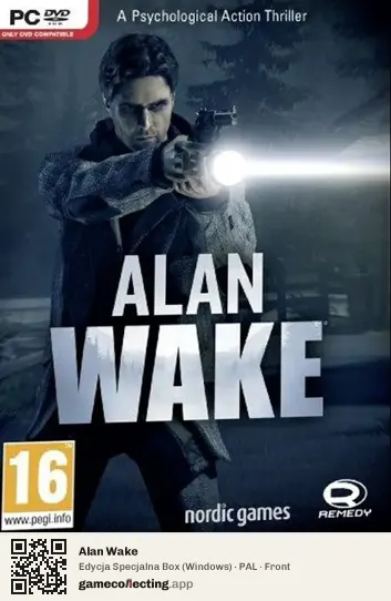 Alan Wake Computer, PAL box front