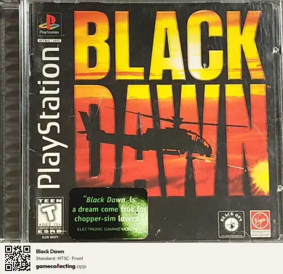 Black Dawn PlayStation, NTSC box front