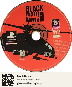 Black Dawn PlayStation, NTSC disc