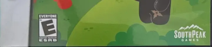 Ninjatown, the ESRB box on its front