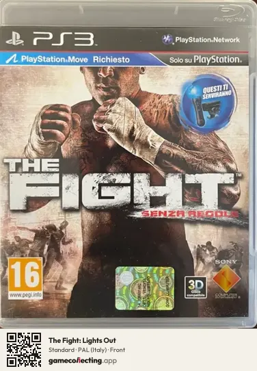 The Fight: Lights Out PlayStation 3, Italy box front