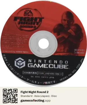 Fight Night Round 2 Nintendo GameCube, Asia disc