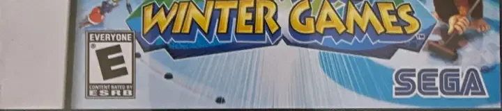 Mario & Sonic at the Olympic Winter Games, the ESRB box on its front