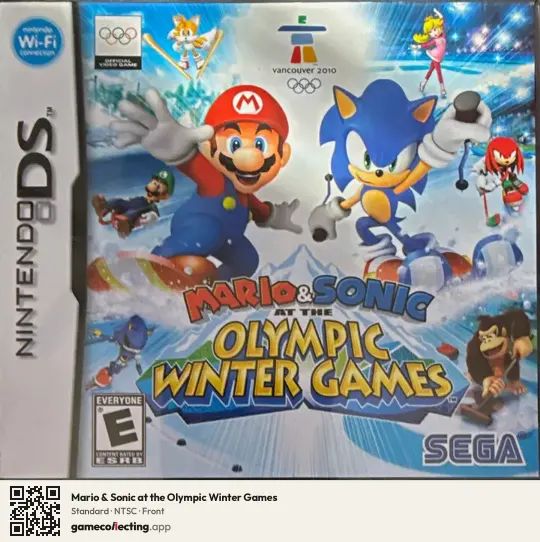 Mario & Sonic at the Olympic Winter Games Nintendo DS, NTSC box front