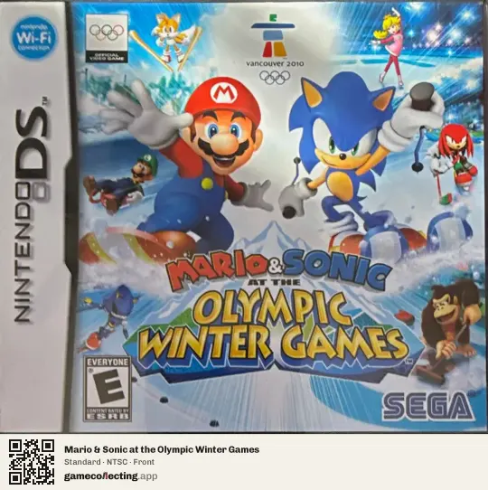 Mario & Sonic at the Olympic Winter Games Nintendo DS, NTSC box front
