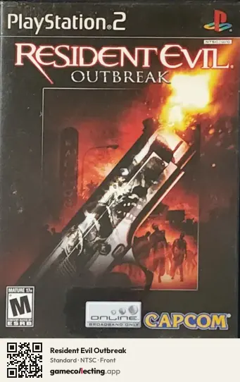 Resident Evil Outbreak PlayStation 2, NTSC box front