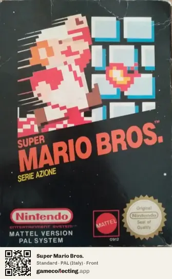 Super Mario Bros. Nintendo Entertainment System, Italy box front