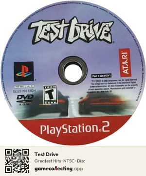 Test Drive PlayStation 2, NTSC disc
