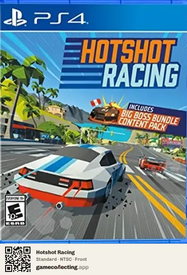 Hotshot Racing PlayStation 4, NTSC box front