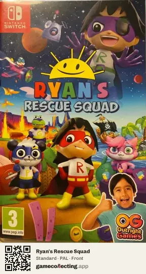 Ryan's Rescue Squad Nintendo Switch, PAL box front