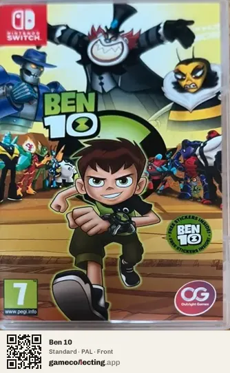 Ben 10 Nintendo Switch, PAL box front