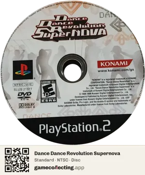 Dance Dance Revolution Supernova PlayStation 2, NTSC disc