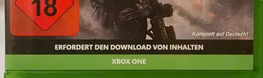Call of Duty: Modern Warfare, the USK square on its front