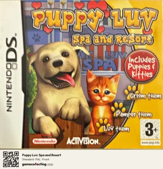 Puppy Luv: Spa and Resort Nintendo DS, PAL box front