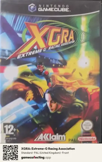 XGRA: Extreme-G Racing Association Nintendo GameCube, United Kingdom box front