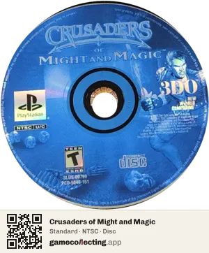 Crusaders of Might and Magic PlayStation, NTSC disc