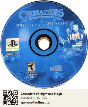 Crusaders of Might and Magic PlayStation, NTSC disc