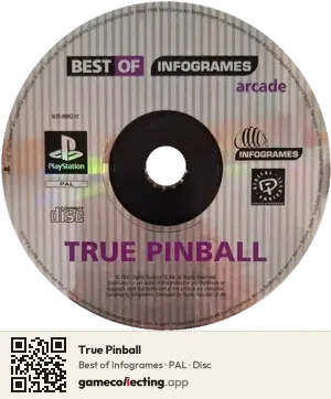 True Pinball PlayStation, PAL disc