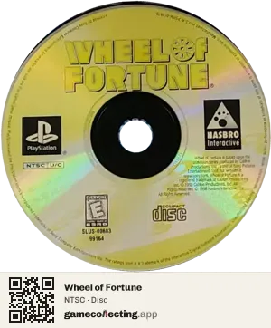 Wheel of Fortune PlayStation, NTSC disc