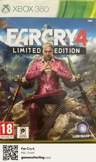 Far Cry 4 Xbox 360, PAL box front