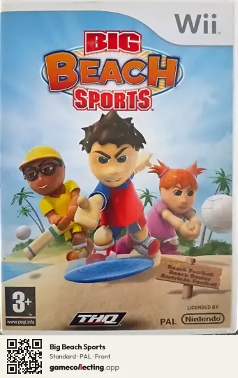 Big Beach Sports Nintendo Wii, PAL box front