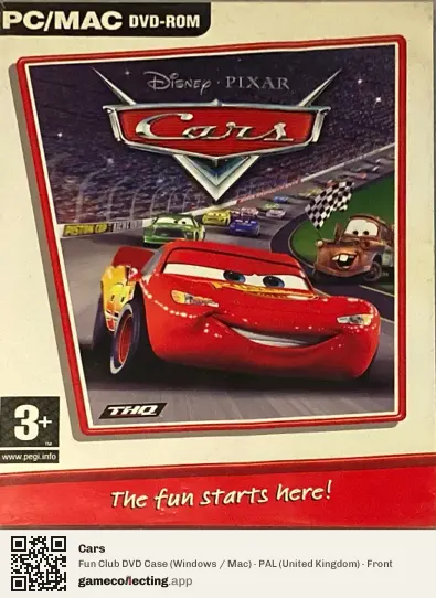 Cars Computer, United Kingdom box front