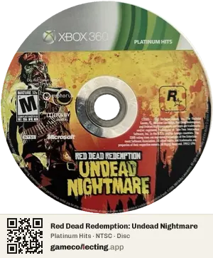 Red Dead Redemption: Undead Nightmare Xbox 360, NTSC disc