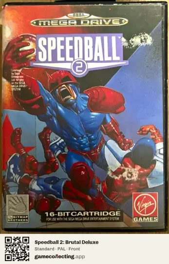 Speedball 2: Brutal Deluxe Sega Mega Drive / Genesis, PAL box front
