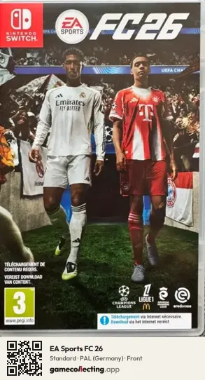 EA Sports FC 26 Nintendo Switch, Germany box front